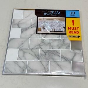 Peel & Stick Wall Tile Faux Marble